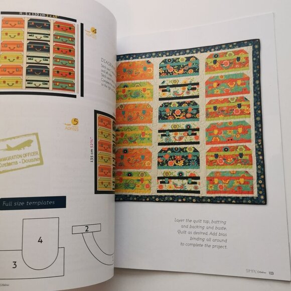 Simply Moderne Magazine Quilt #1 Premier Issue 2015 Crafts Quilting Patterns - Picture 7 of 8